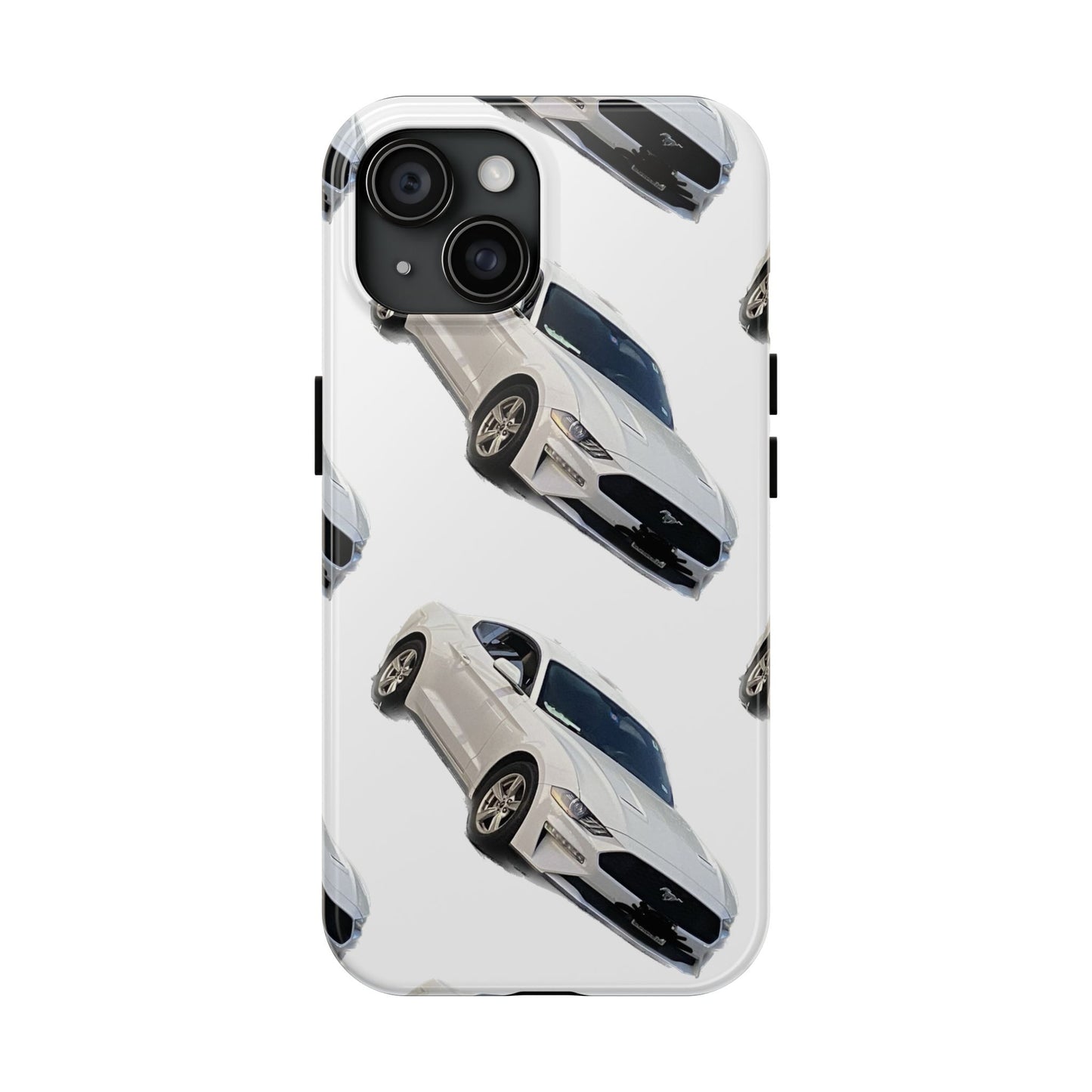 Phone Cases - White Mustang Design
