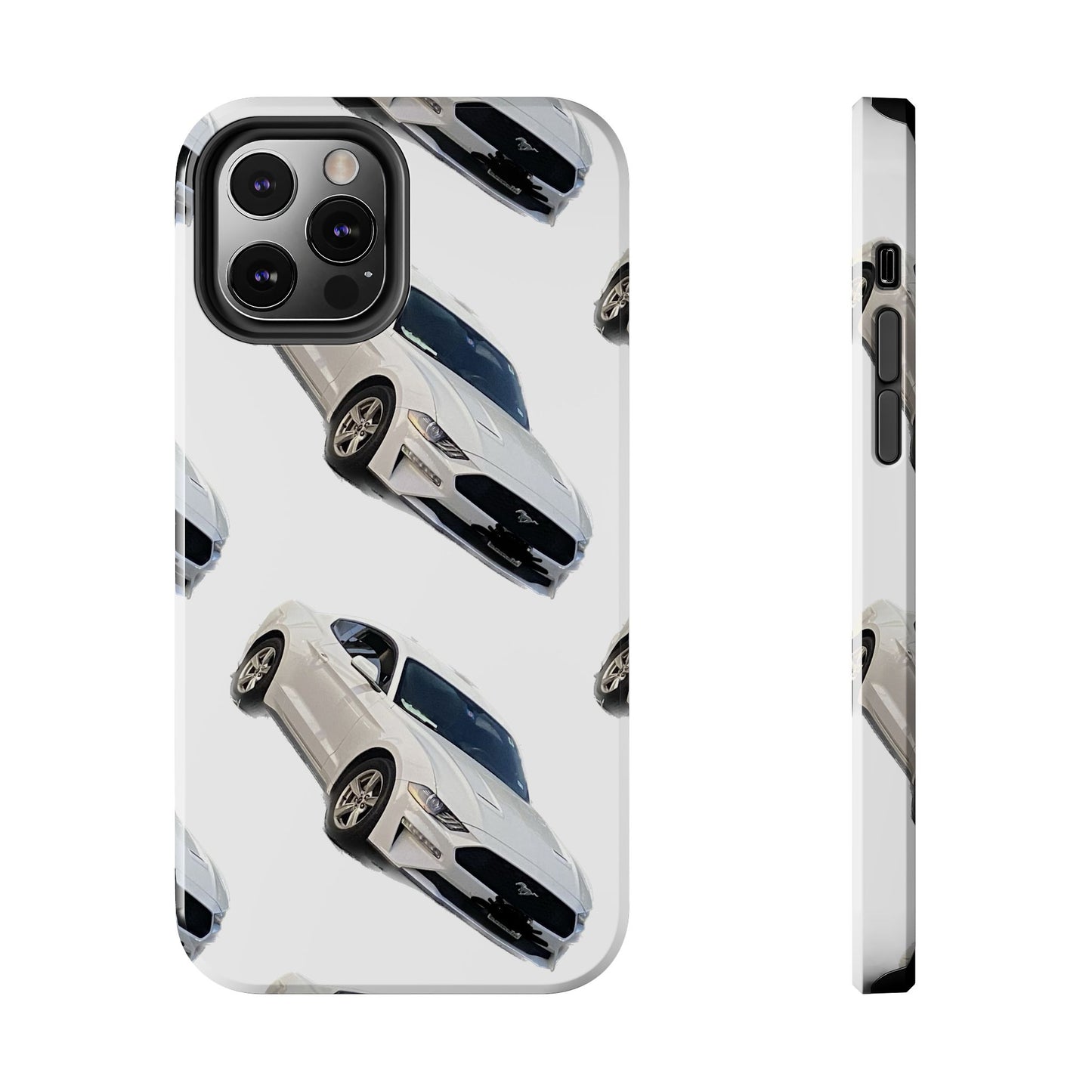 Phone Cases - White Mustang Design