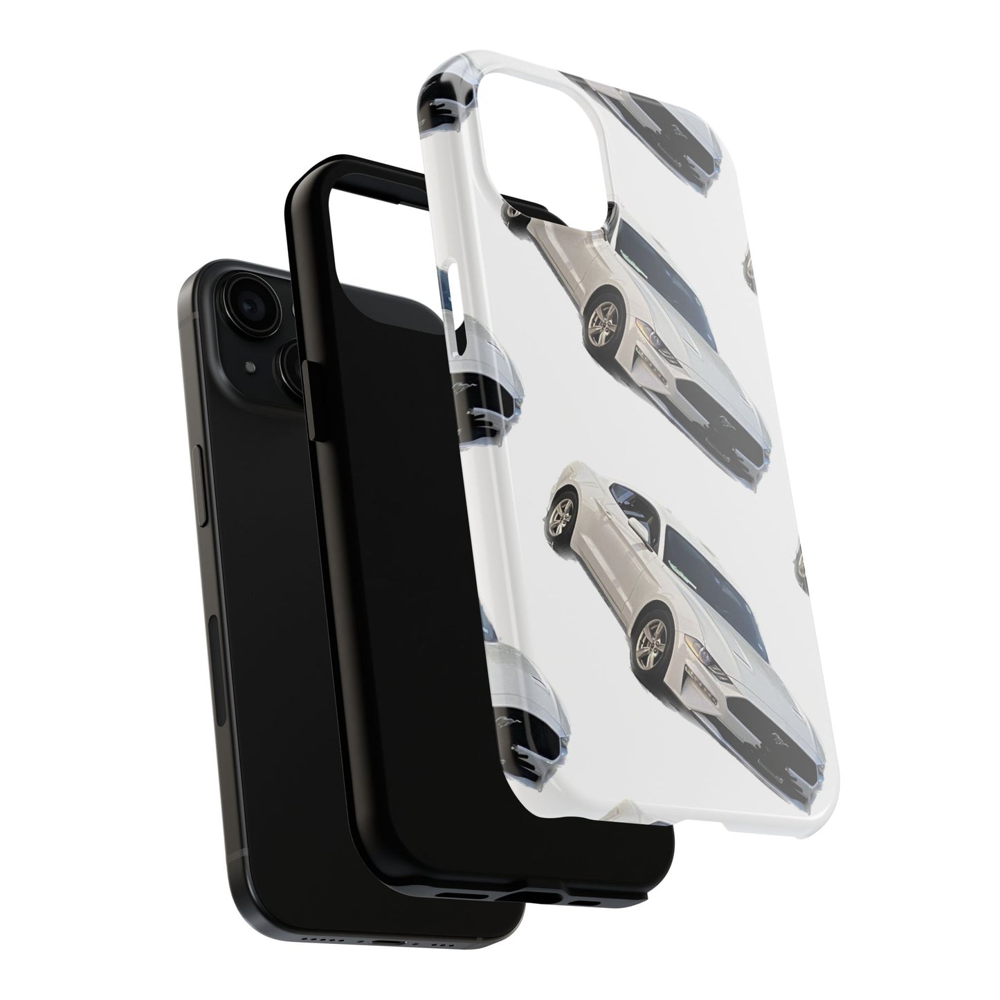 Phone Cases - White Mustang Design