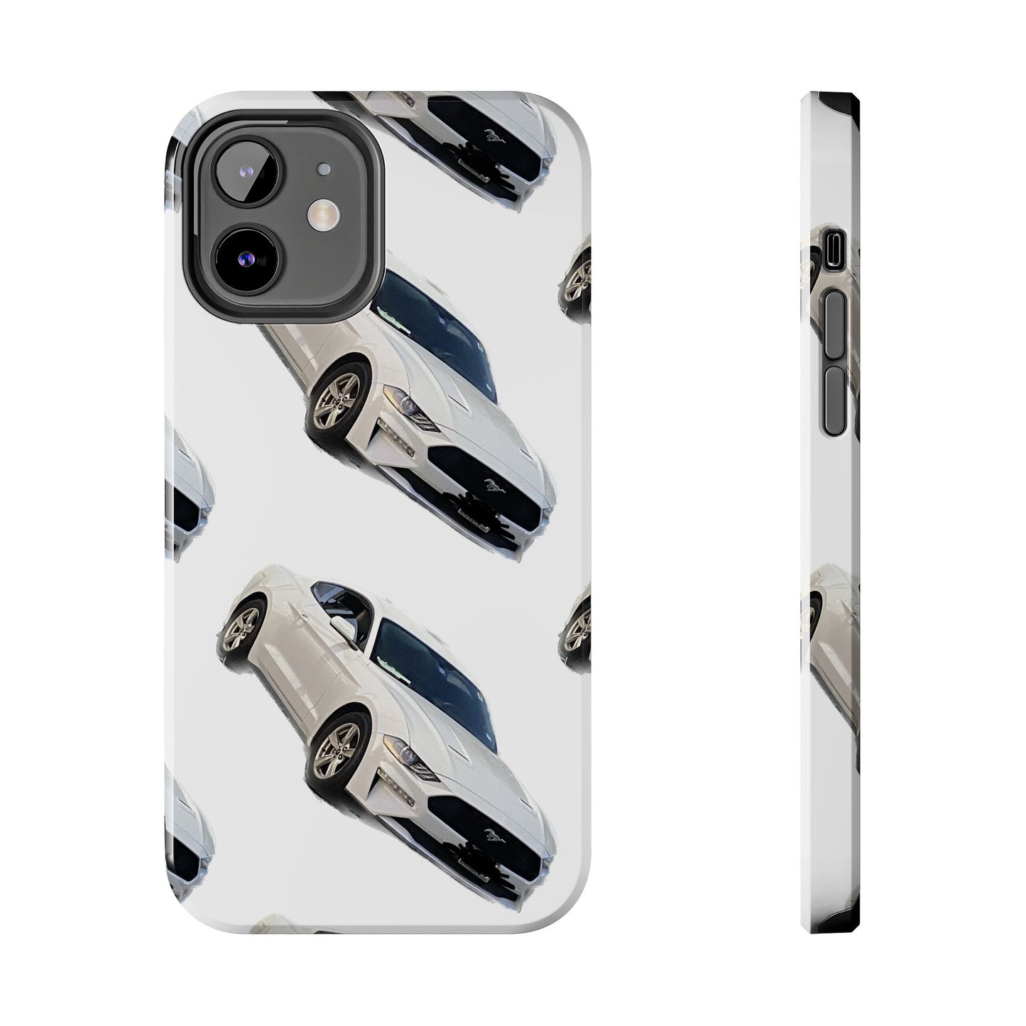 Phone Cases - White Mustang Design