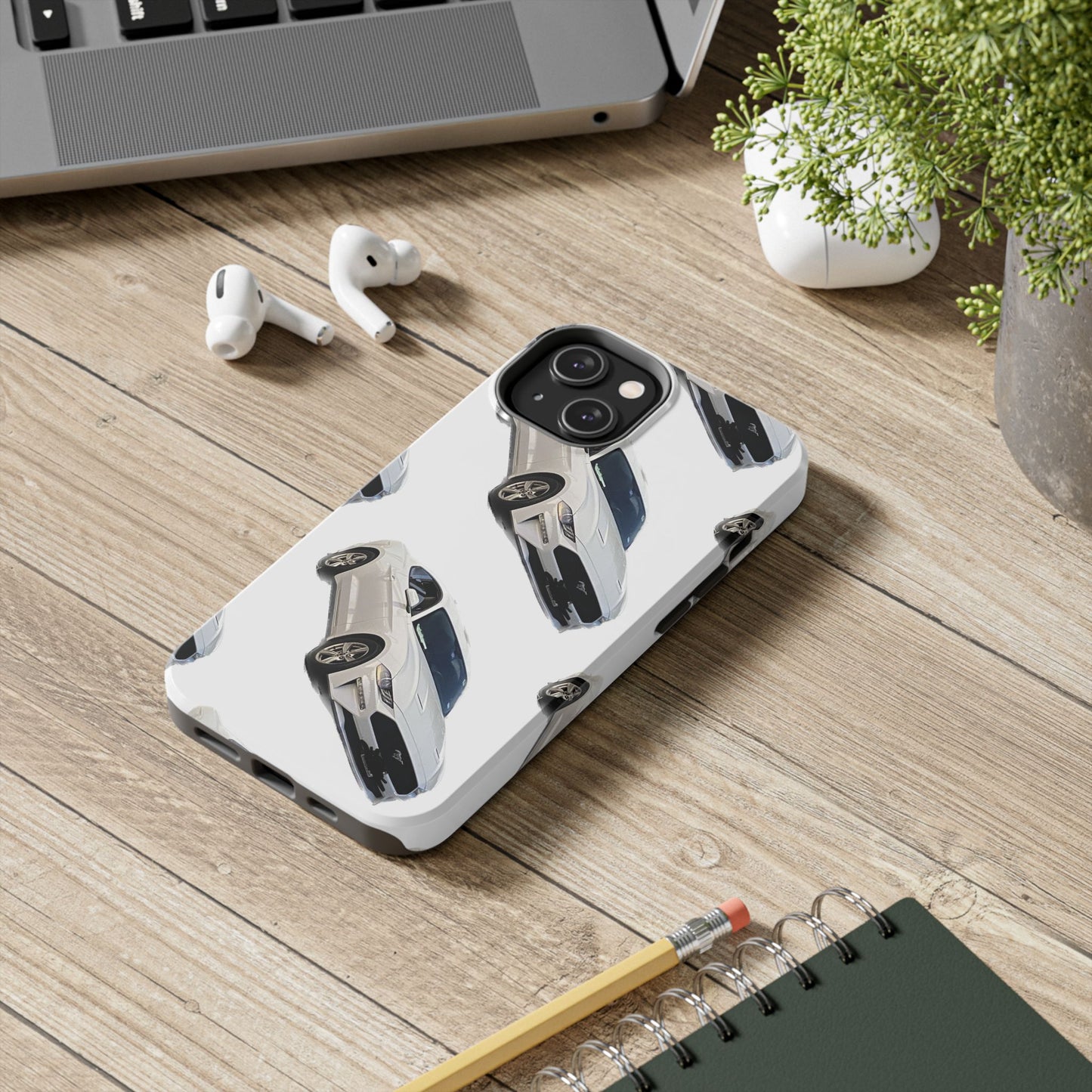 Phone Cases - White Mustang Design
