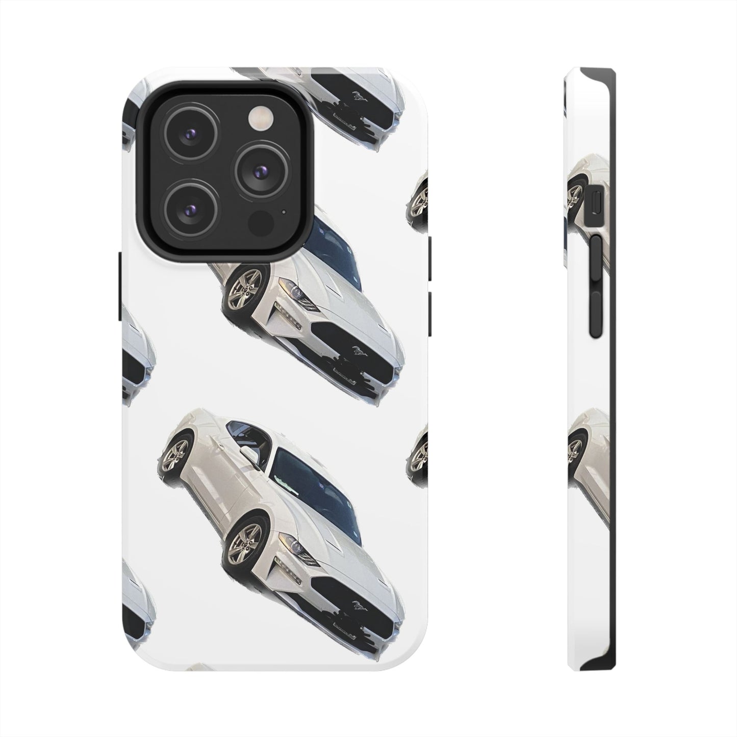 Phone Cases - White Mustang Design