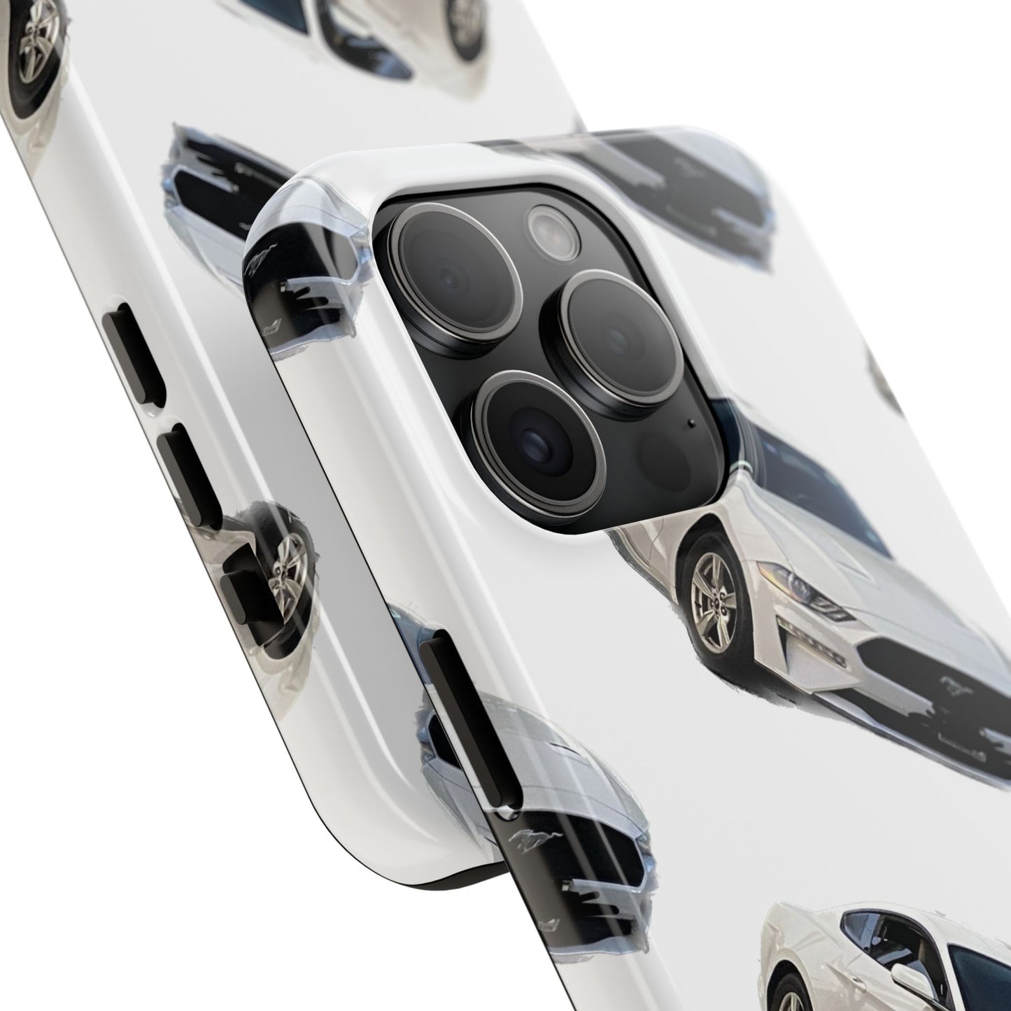 Phone Cases - White Mustang Design
