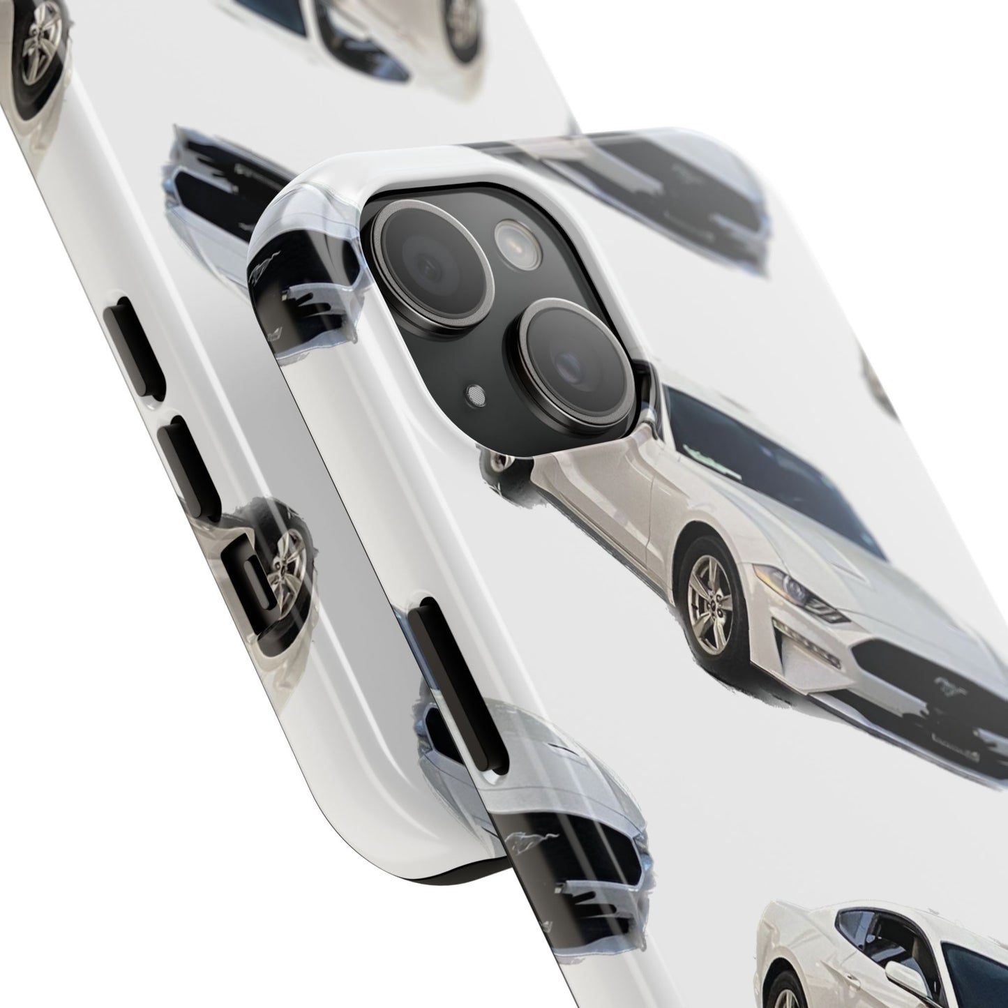 Phone Cases - White Mustang Design