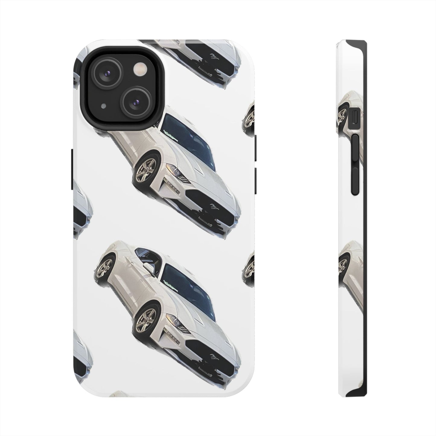 Phone Cases - White Mustang Design