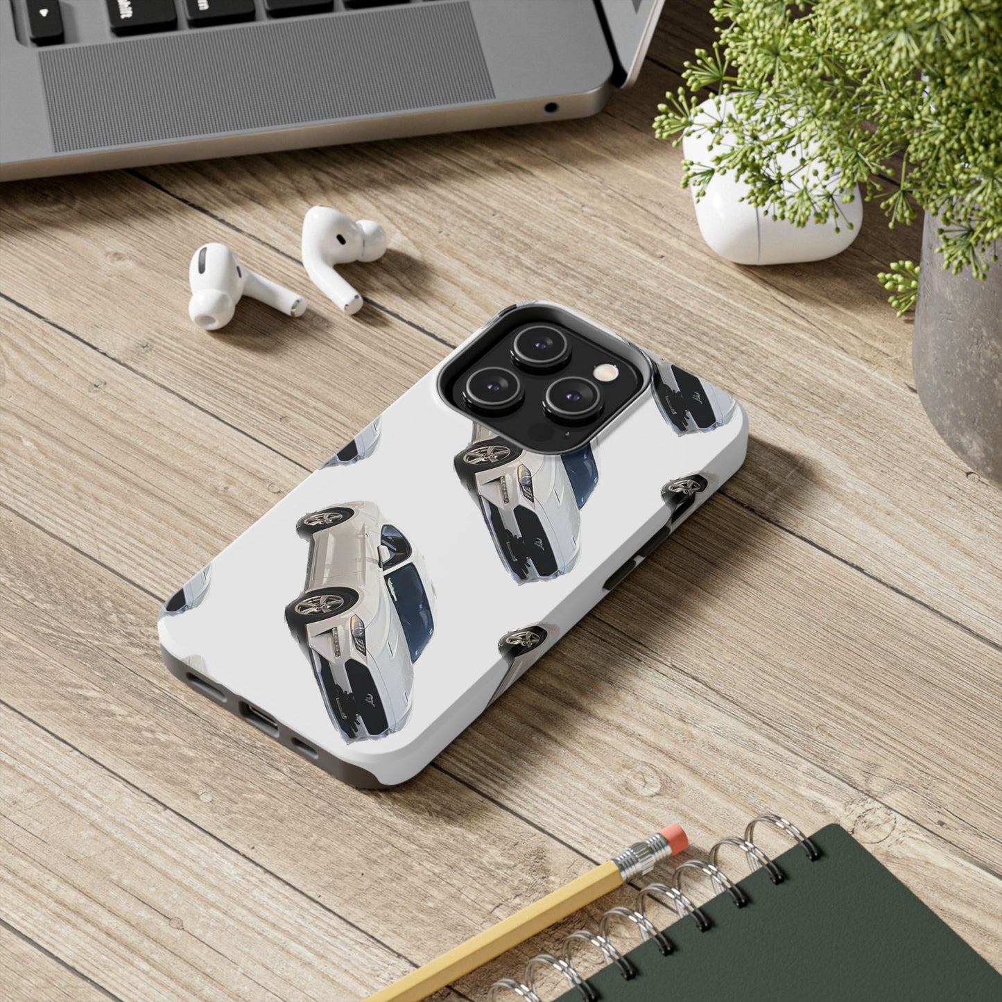 Phone Cases - White Mustang Design