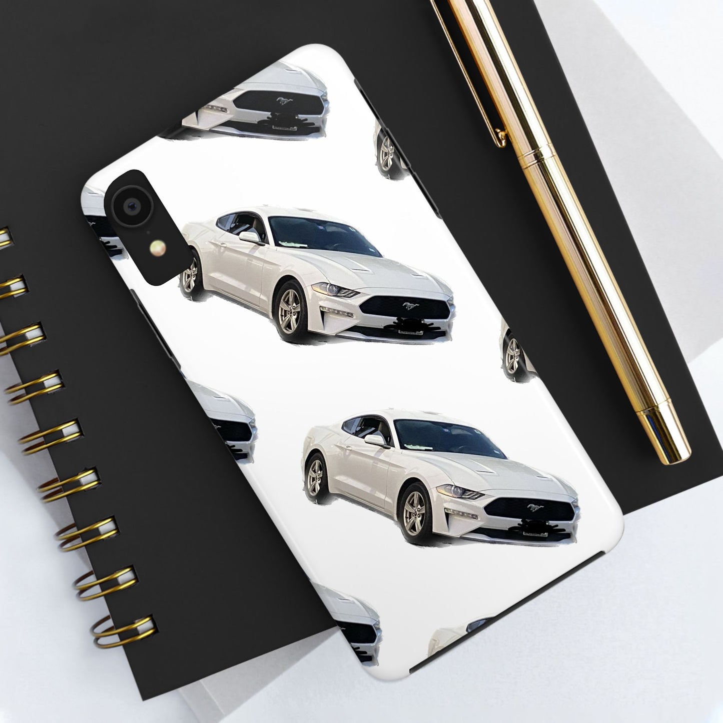 Phone Cases - White Mustang Design